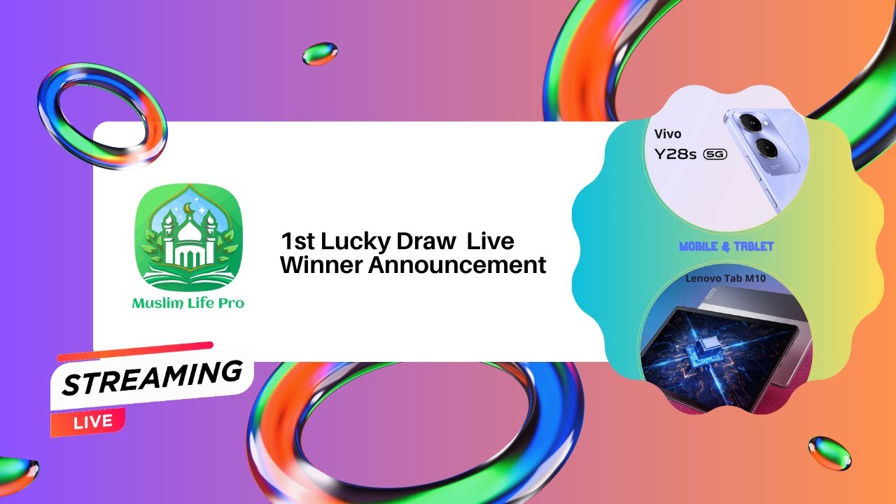 ? Muslim Life Pro 1st Lucky Draw  Live Winner Announcement  Kya Aap Jeetenge - YouTube